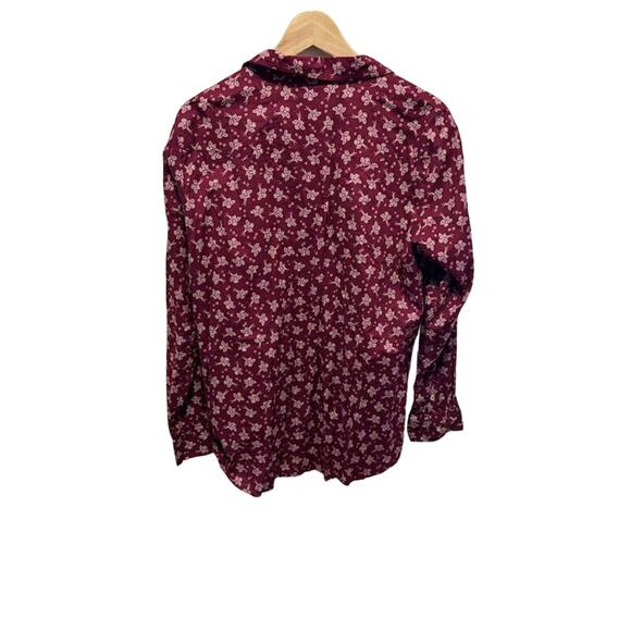 Wrangler Wrancher shirt pearl snap western cowboy cowgirl floral XL red & white - Picture 5 of 6